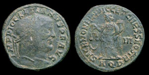 Diocletian, Follis, Sacra Moneta, Aquileia Mint Diocletian, Follis, Sacra Moneta, Aquileia Mint